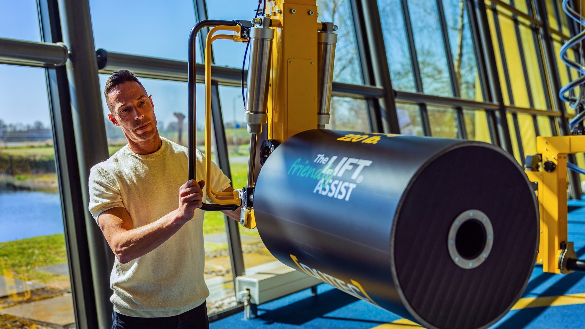 Industrial manipulators that make heavy feel weightless
